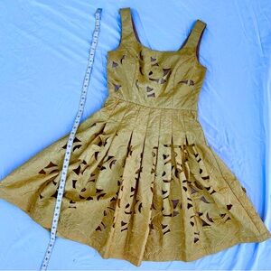 Vintage Betsey Johnson Dress. Gold/Yellow.